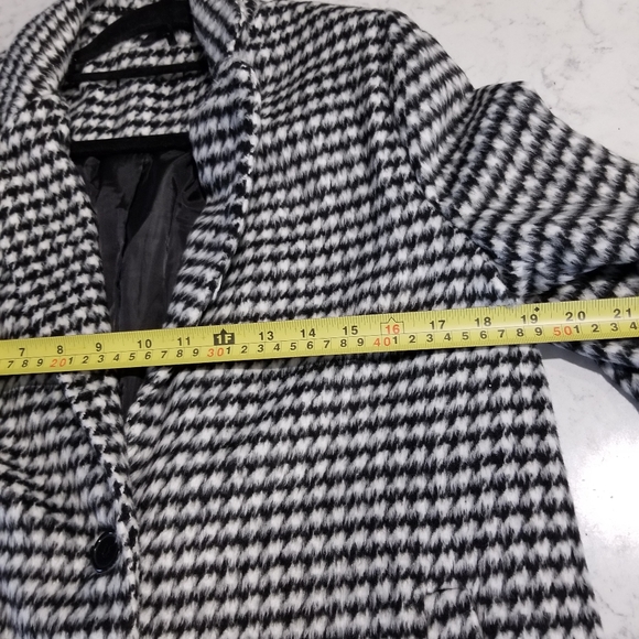 🧥 HOUNDSTOOTH CHECK PATTERN COAT - Picture 8 of 13